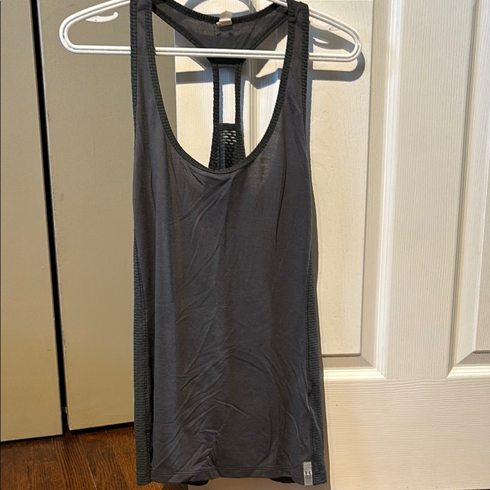 Gray Racerback Tank Top